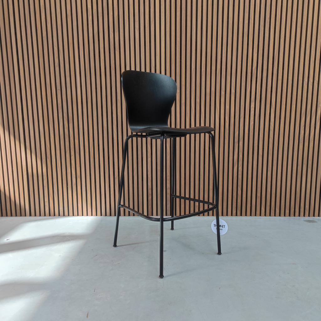 Thonet S 220 H Barkruk - zwart, Antiek en Kunst, Antiek | Meubels | Stoelen en Sofa's, Ophalen of Verzenden