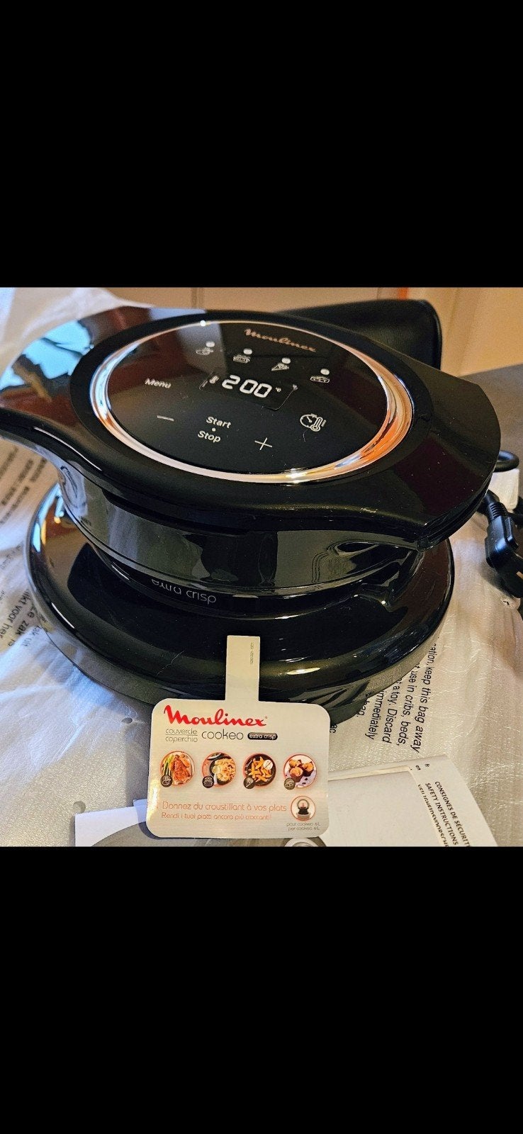 NEUF!! Couvercle Extra Crisp pour Cookeo, Electroménager, Enlèvement ou Envoi, Neuf