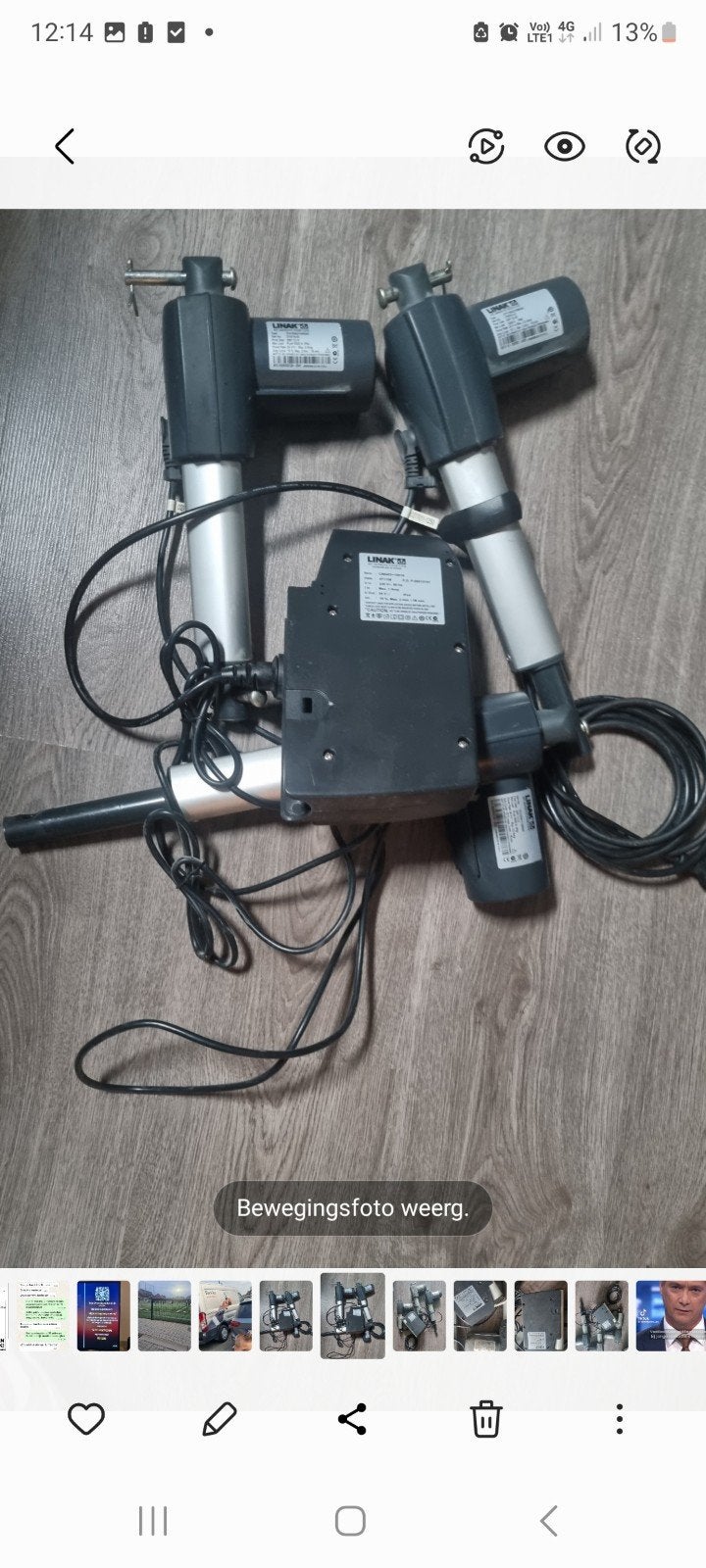 Linak  3 motoren, Tuin en Terras, Ophalen