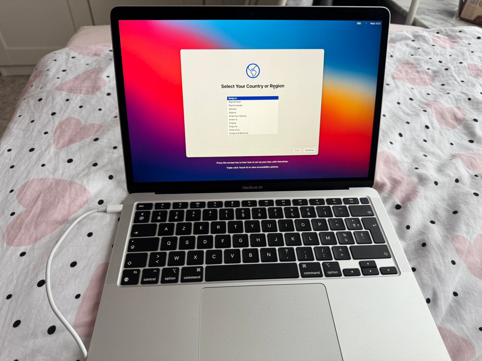 MacBook Air 13 – Apple – inclusief originele oplader, 256 GB, Enlèvement ou Envoi, Comme neuf, MacBook