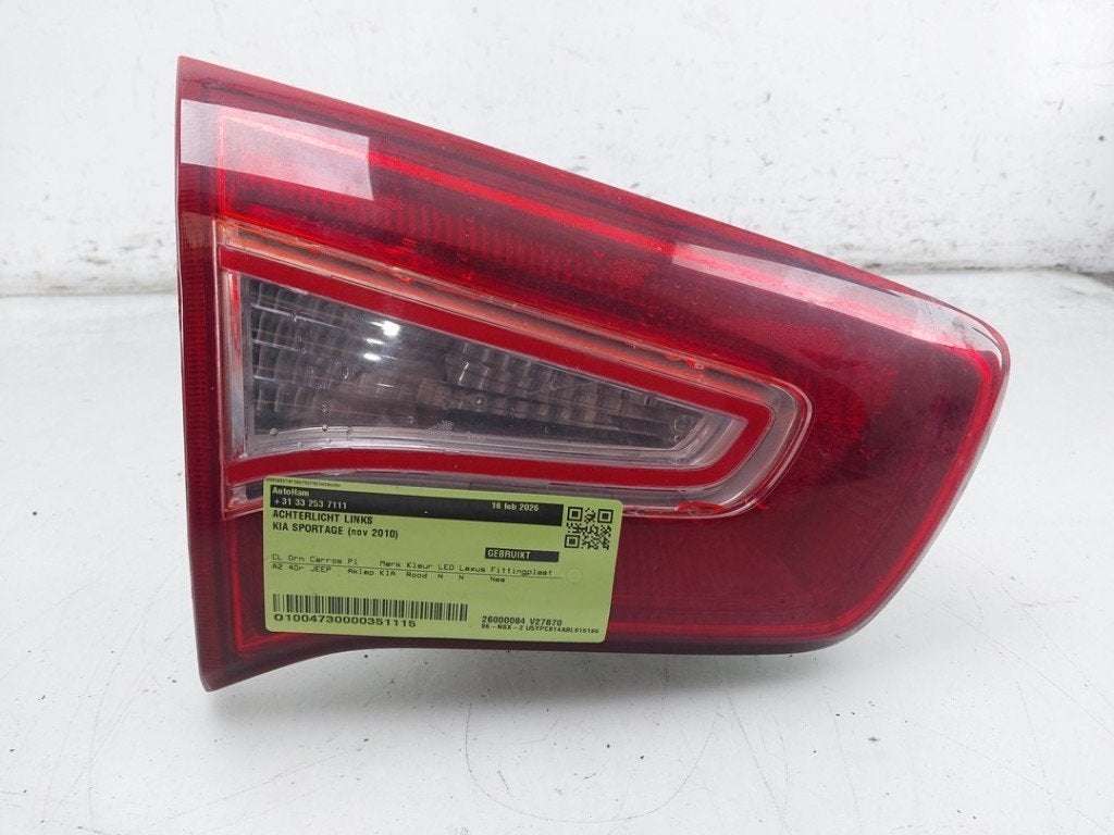 ACHTERLICHT LINKS Kia Sportage (SL) (|924053W010|), Auto-onderdelen, Info@kia.de, Theodor-Heuss-Allee 11
60486  Frankfurt am Main, DE