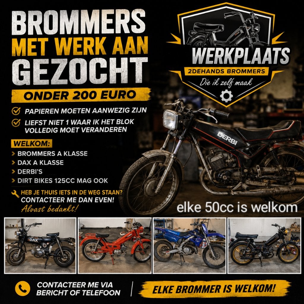 brommers gezocht, Ophalen