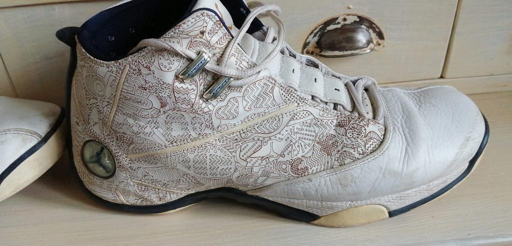 Nike Air Michaël Jordan leren collectorsneakers maat 46, Ophalen of Verzenden, Gebruikt