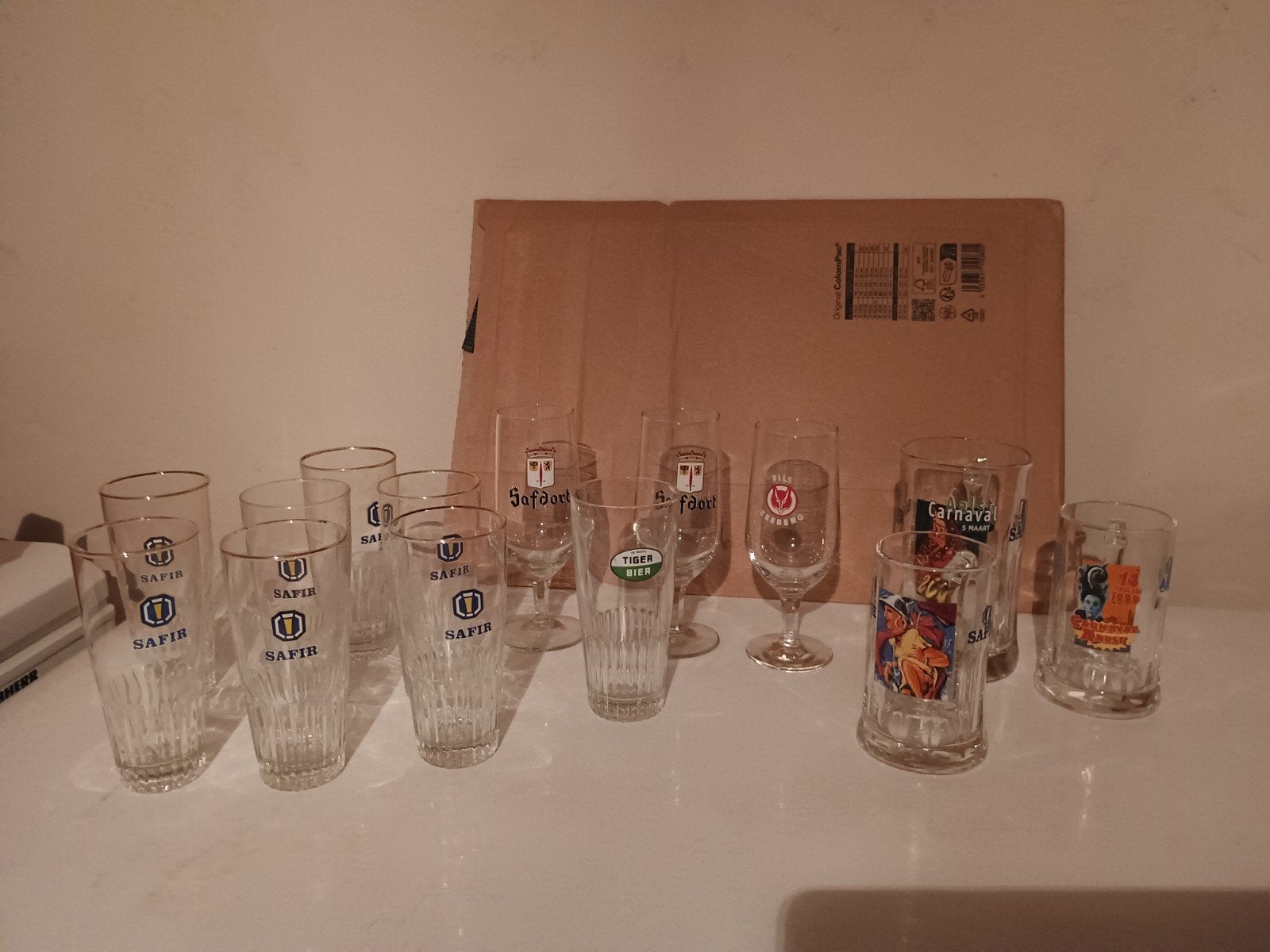 Safir De Blieck Zeeberg Scotch Ale glazen Aalst, Ophalen of Verzenden