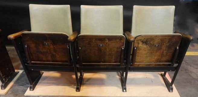 Fauteuils de théâtre anciens de 1 à 4 places + disponibles, Enlèvement ou Envoi