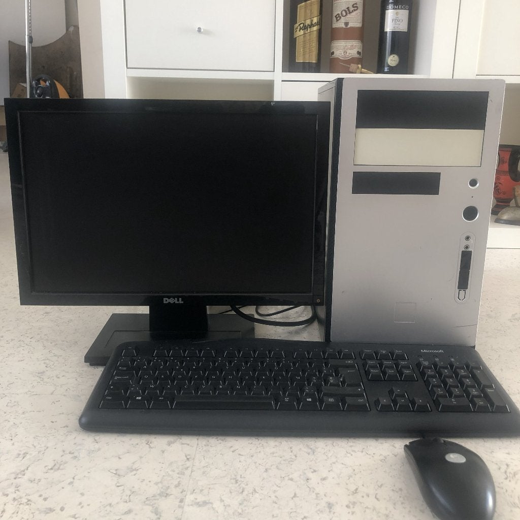 Volledige PC met scherm,toetsenbord en muis, Ophalen, Gebruikt, Intel i3 2120, HDD