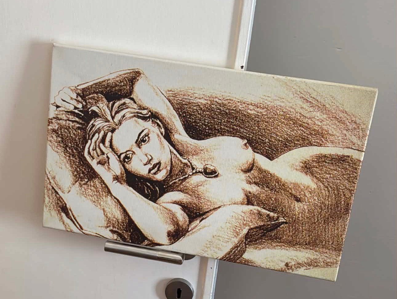 Titanic Rose DeWitt Bukater Tekening Canvas, Antiquités & Art, Enlèvement ou Envoi