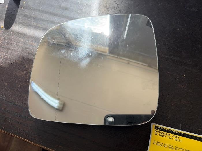 Spiegelglas links van een Volkswagen Caddy, Gebruikt, -, Volkswagen, -