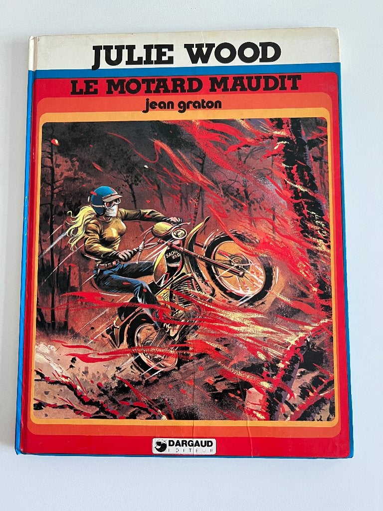 BD Julie Wood Le motard maudit, Boeken, Gelezen, Jean Graton, Eén stripboek, Ophalen of Verzenden