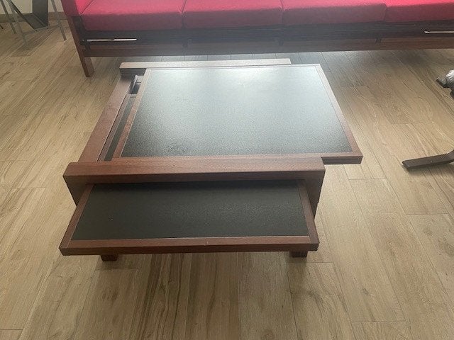 Moduleerbare uitschuifbare salontafel 'Hexa', Ophalen, 50 tot 100 cm, Design, Vierkant