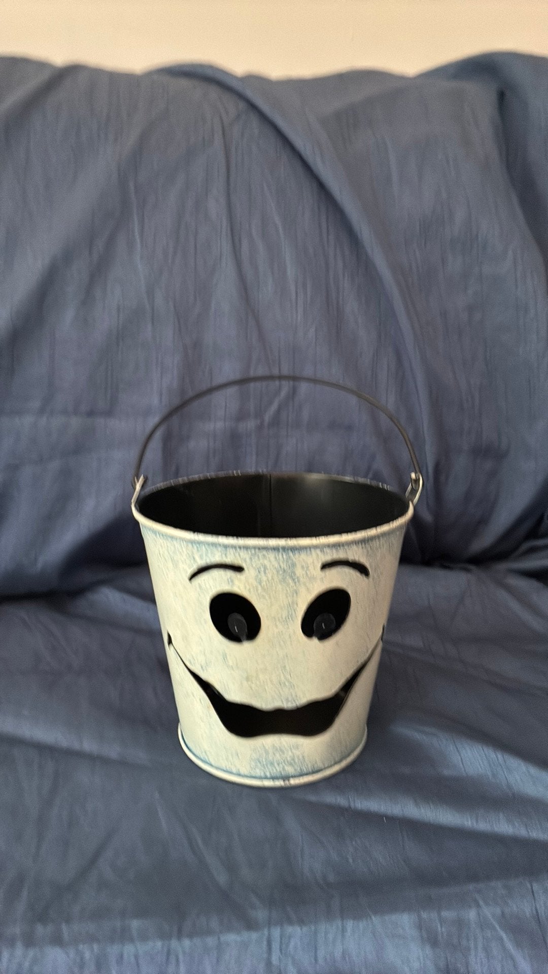 Seau Halloween pour bougie H 12 l socle 9 haut 13 cm, Huis en Inrichting, Ophalen, Zo goed als nieuw