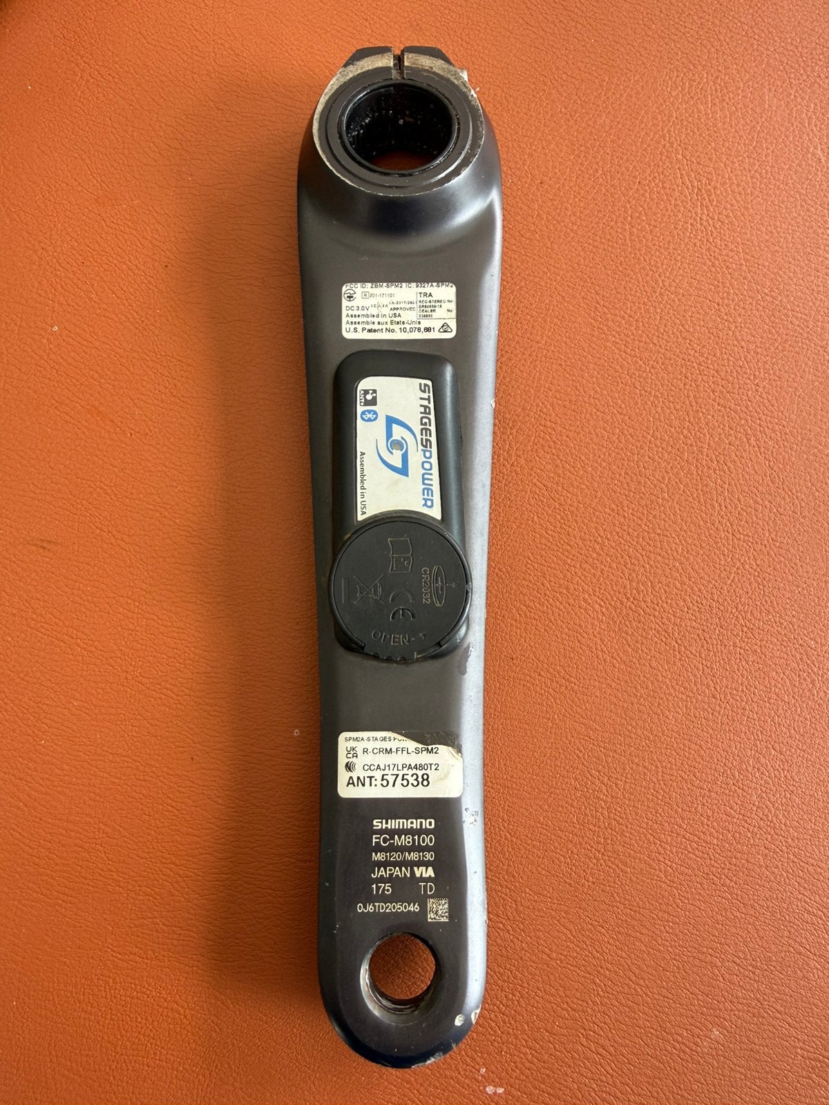 Stages MTB powermeter links + crank 175mm, Ophalen of Verzenden, Gebruikt