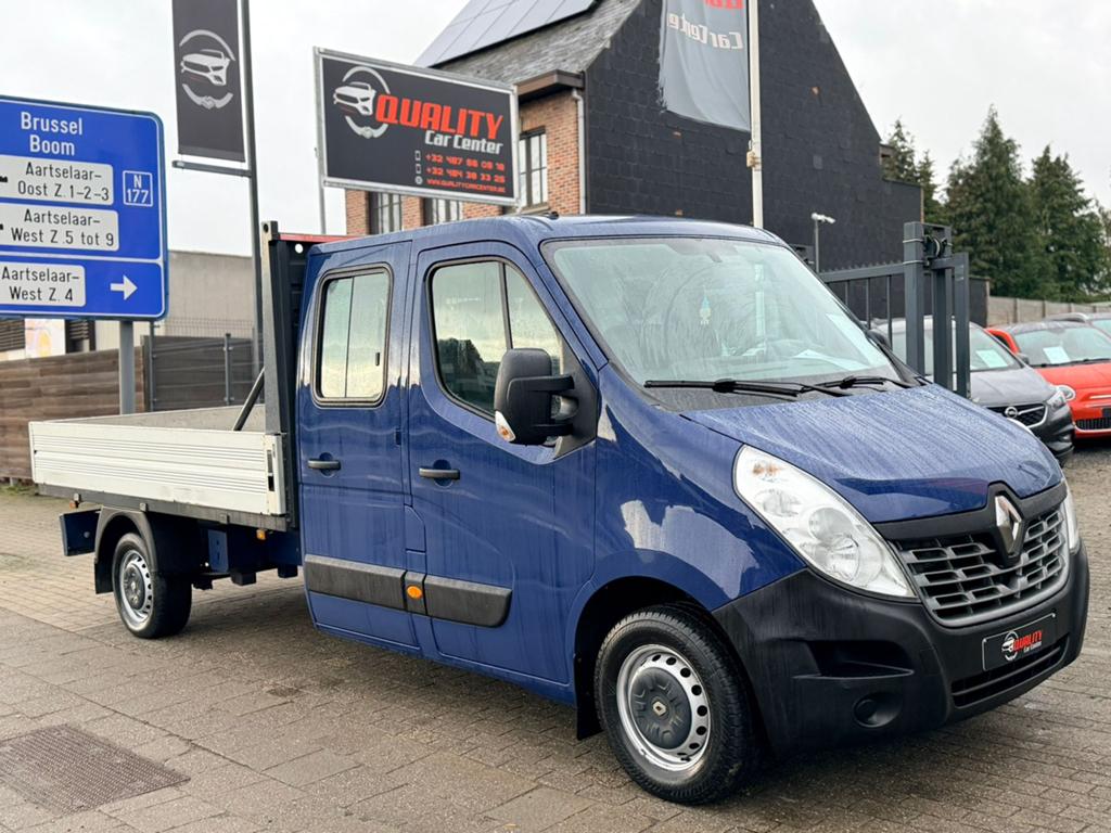 Renault Master Open Laadbak L4 92000km 2018 7zitpl. Euro6b, Voorwielaandrijving, Leder, Grijs, 4 deurs