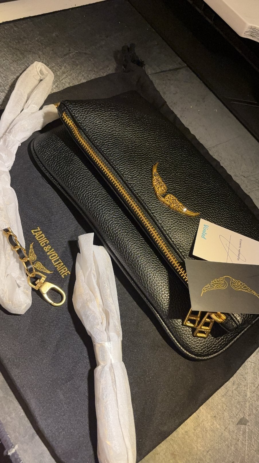 Handtas van Zadig en Voltaire Rock, Handtassen en Accessoires, Tassen | Damestassen, Ophalen of Verzenden, Nieuw, Zwart, Schoudertasje