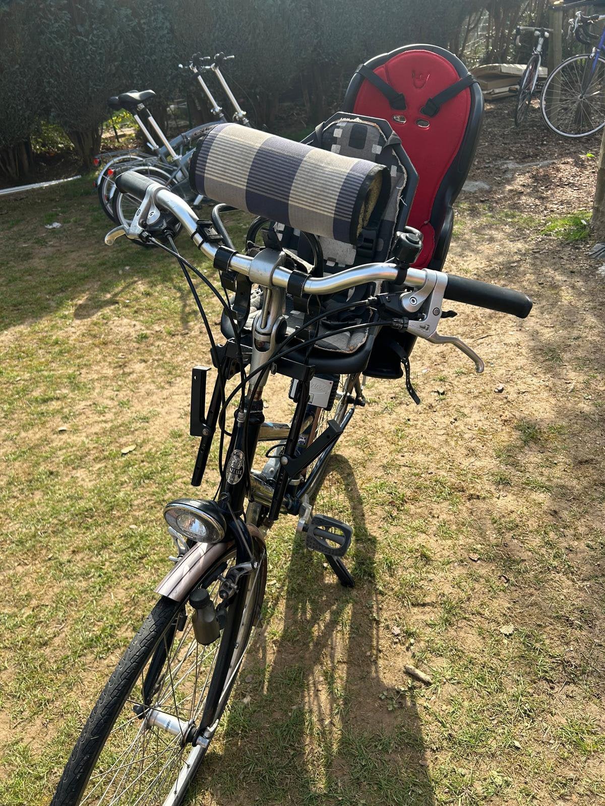 Vélo GAZELLE + 2 sièges enfants, Fietsen en Brommers, Fietsen | Tandems, Ophalen, Zo goed als nieuw