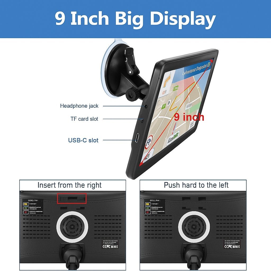 9" Camper, Vrachtwagen, Auto Navigatie Nieuwste EUROPA Maps., Neuf, Info@drktech.be, Enlèvement ou Envoi, Oosterwennel 35 Genk