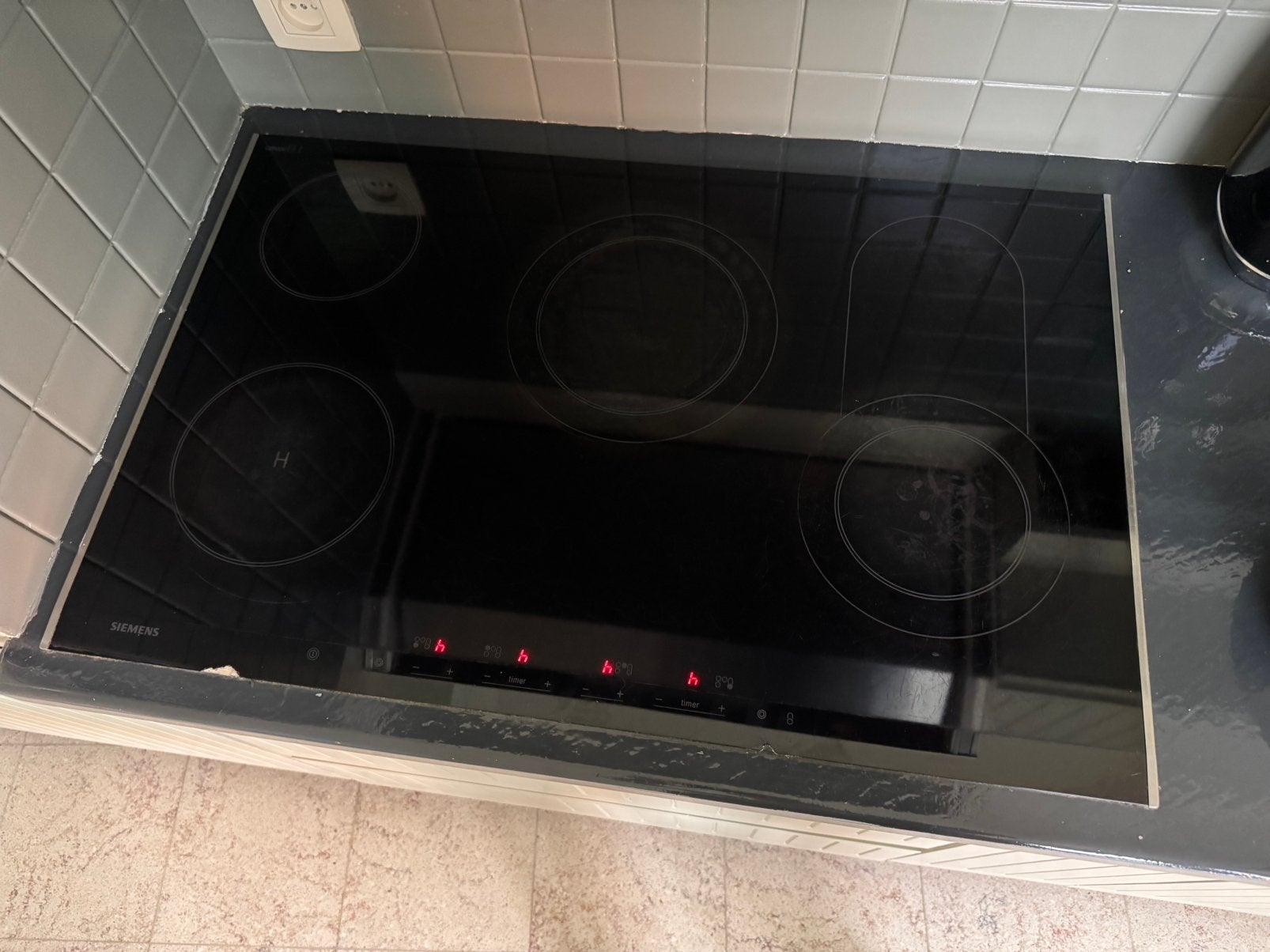 Siemens keramische kookplaat, Elektronische apparatuur, Kookplaten, Ophalen, Gebruikt, Tussenbouw, Keramisch