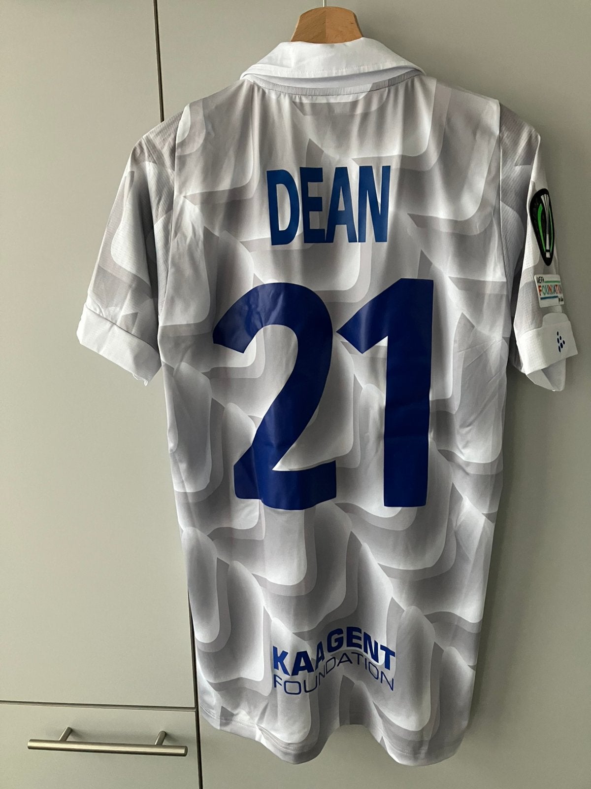 Match worn KAA Gent shirt Max Dean Conference League, Verzamelen, Ophalen of Verzenden, Zo goed als nieuw, Shirt