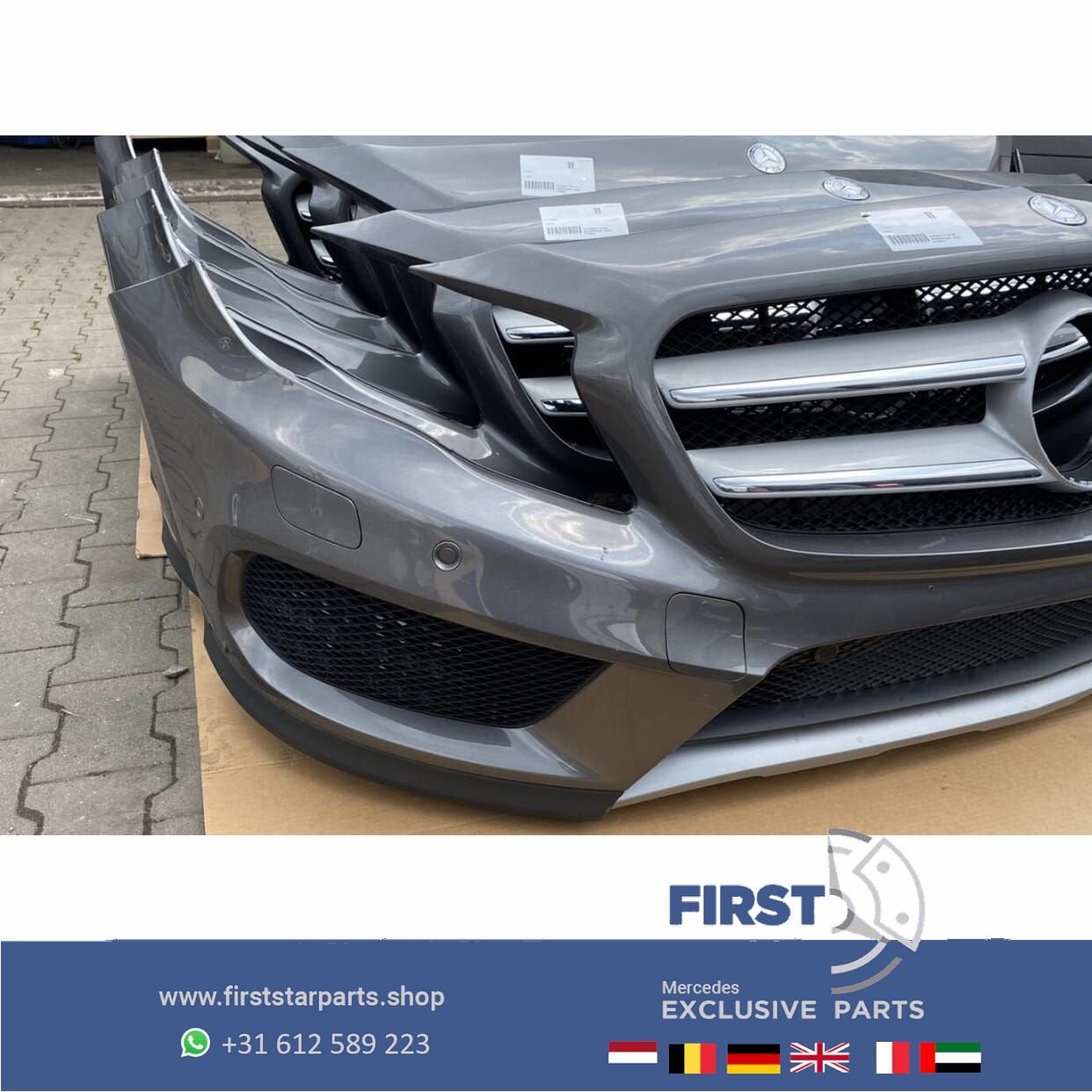W156 GLA AMG PAKKET VOORBUMPER COMPLEET GRIJS 787 origineel, Utilisé, -, Avant, -