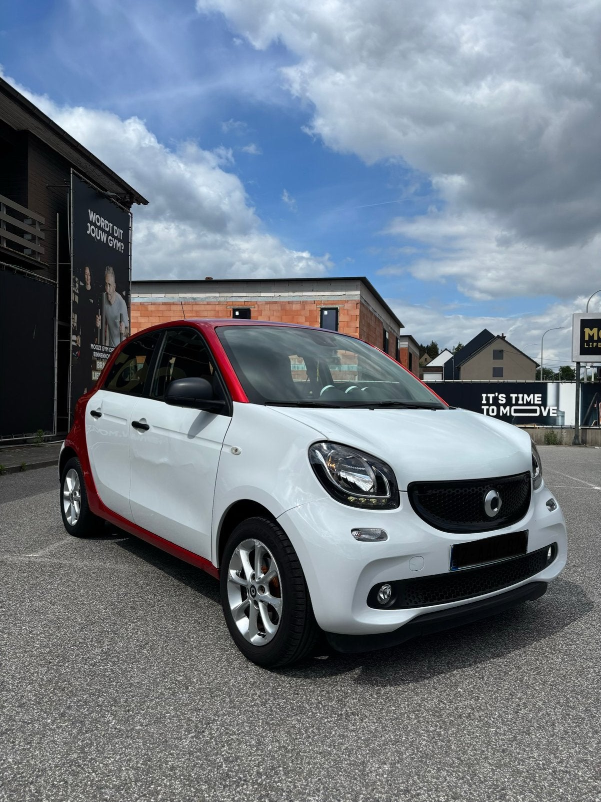 SMART FORFOUR 1.0i MODELE 2020 AIRCO, Auto's, Smart, Bluetooth, Stof, Wit, 5 deurs