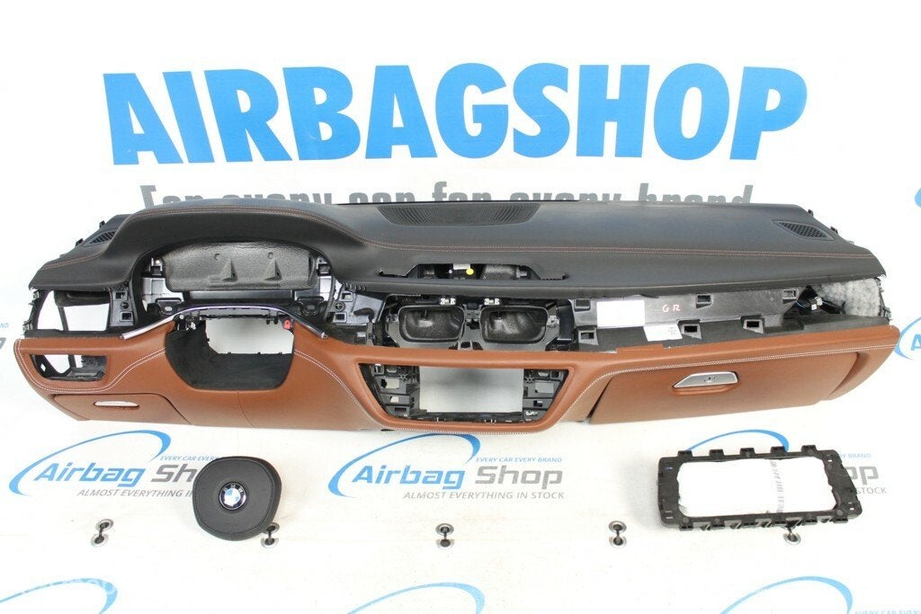Airbag kit Tableau de bord brun cognac BMW 7 G11 G12, Enlèvement ou Envoi, Utilisé