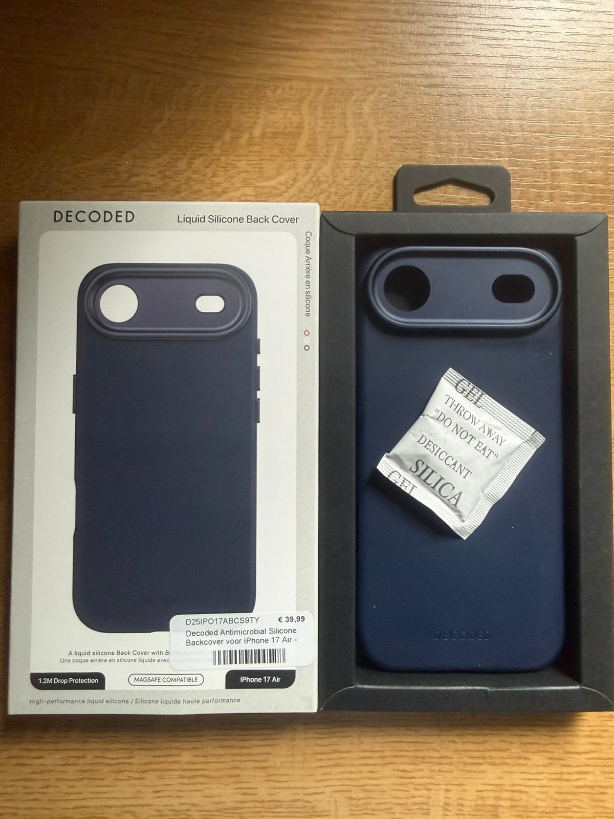 Coque arrière décoded en silicone iPhone Air, bleu marine, Housse ou Sac, Enlèvement ou Envoi, Comme neuf, Résistant aux rayures