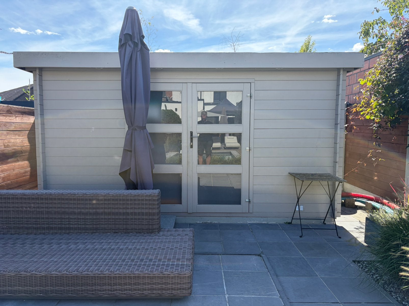 Tuinhuis 3x4 m, Ophalen, 200 tot 400 cm, Tuinhuis, Zo goed als nieuw