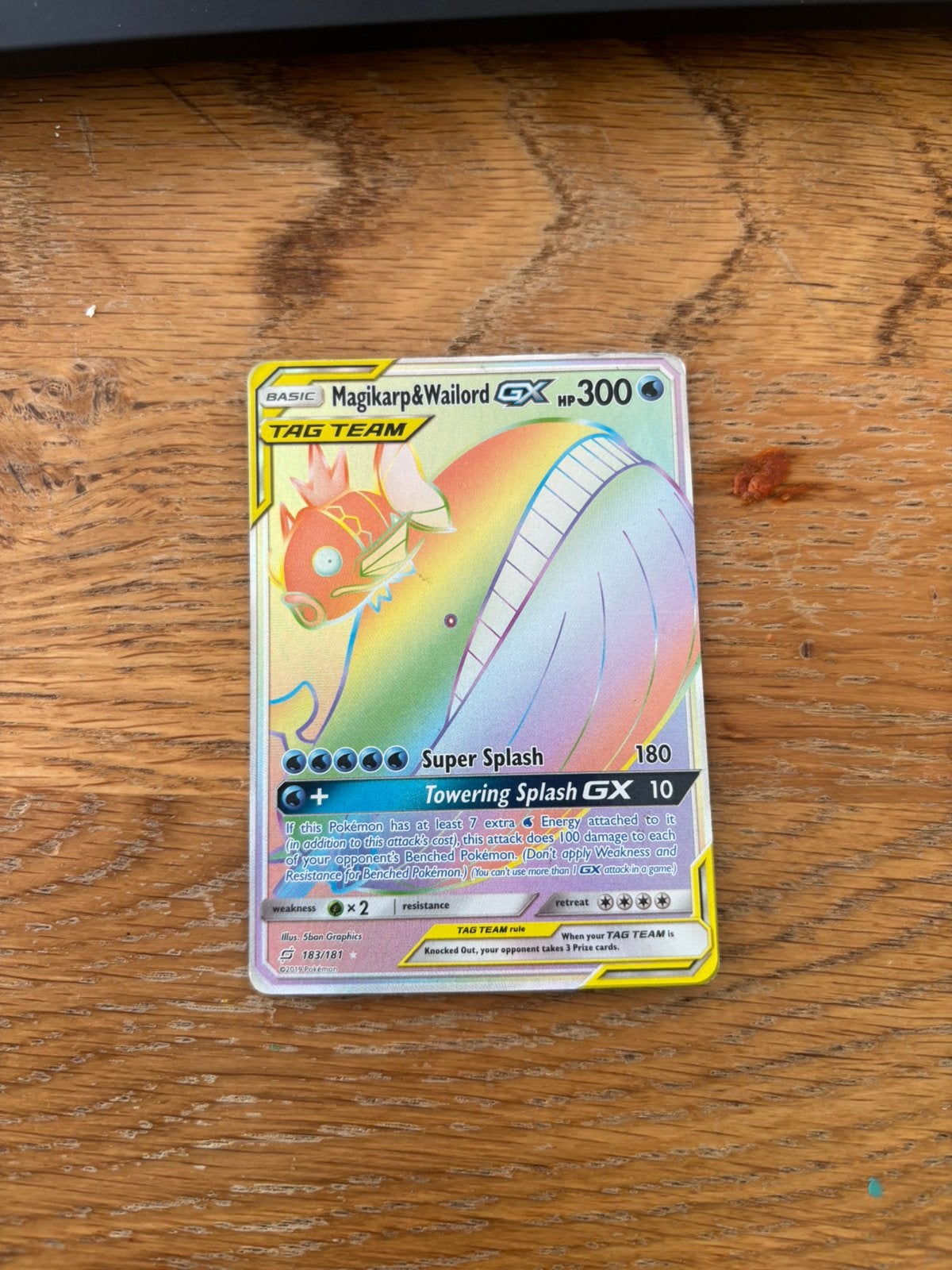 Magikarp & wailord gx 183/181, Ophalen, Zo goed als nieuw