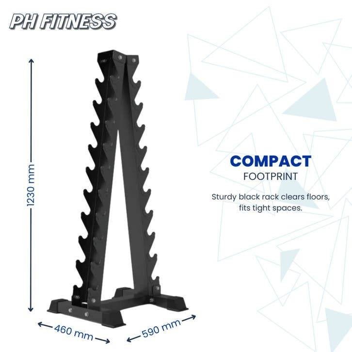 PH Fitness Dumbbell Torenrek - 10 Paar Halterrek, Ophalen of Verzenden, Nieuw, Armen, Overige typen