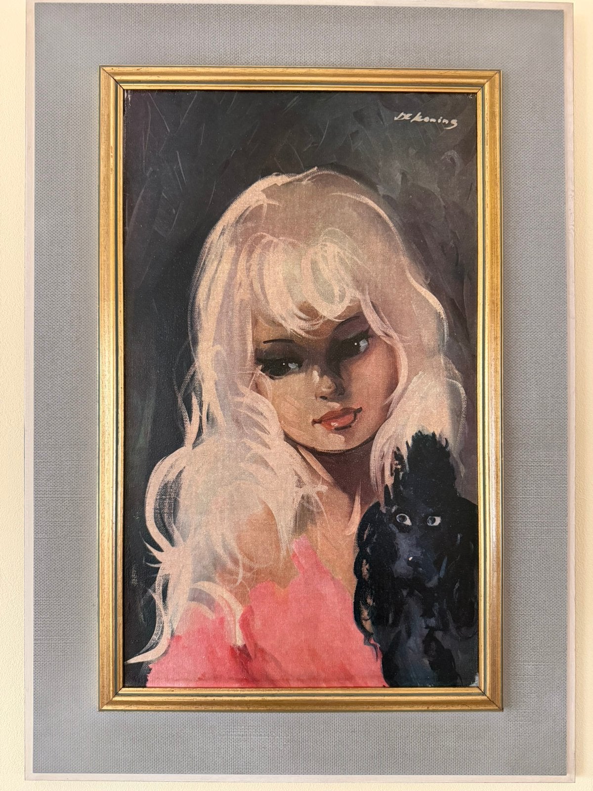 Peinture des années 50/60, Encadré, Portrait ou Personnes, Autres techniques, Enlèvement