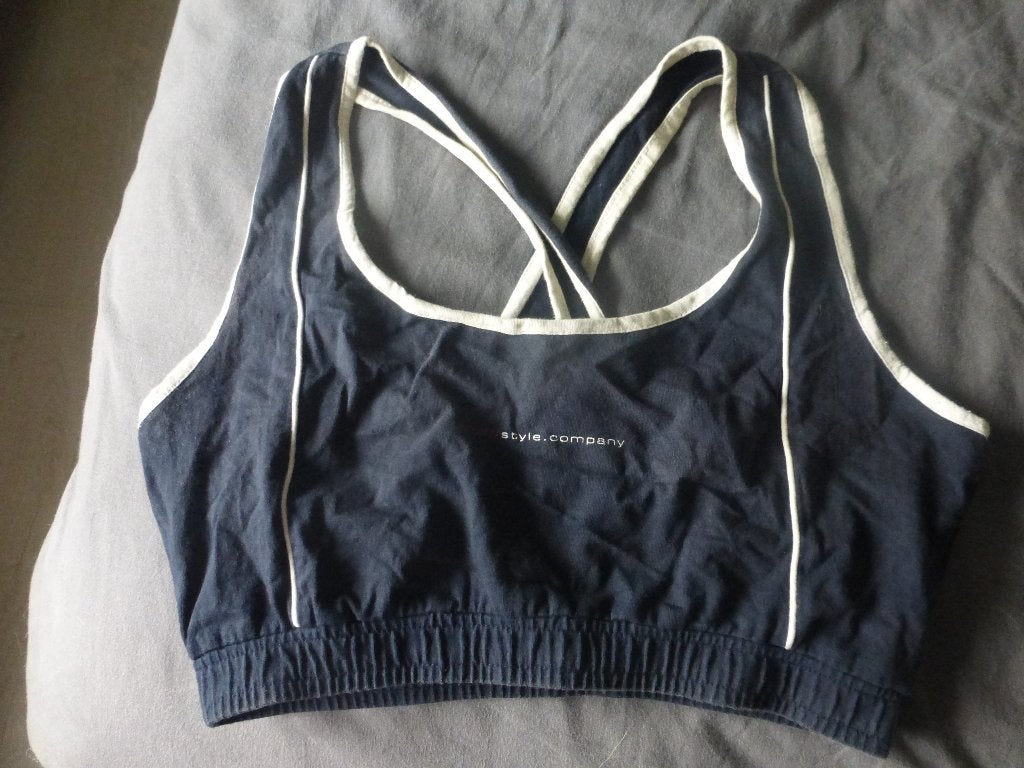 2 korte fitness- en yogatops voor dames T 42 en 44, Ophalen of Verzenden, Overige kleuren, Overige typen