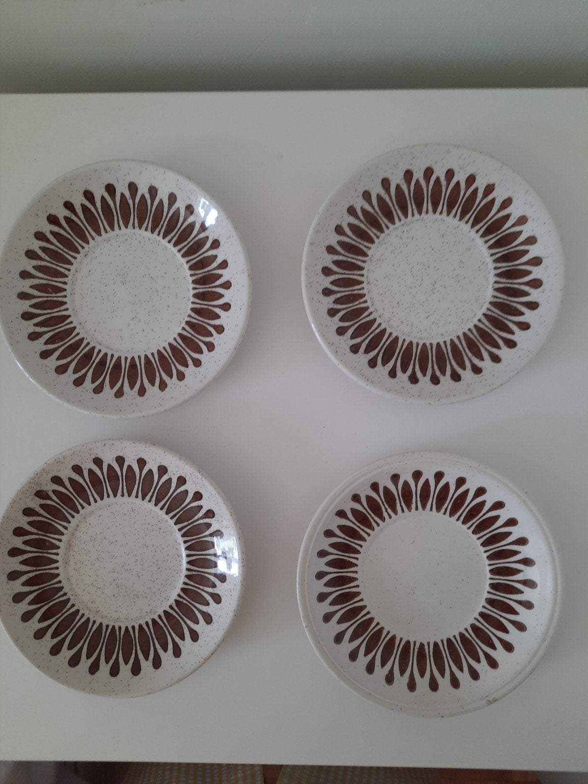 4 ondertasjes bordjes Biltons Staffordshire England, Ophalen