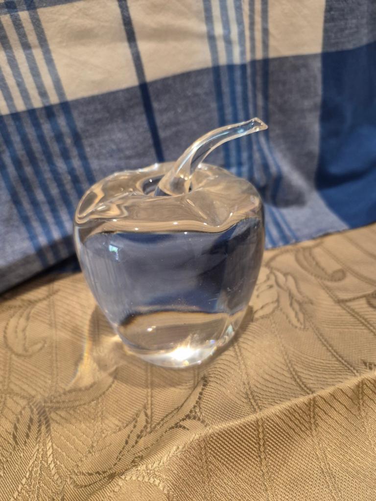 Decoratieve appel van helder glas, Huis en Inrichting, Woonaccessoires | Stolpen, Ophalen of Verzenden