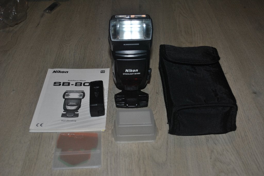 nikon SB800  met accecoirs, Audio, Tv en Foto, Foto | Flitsers, Nikon, TTL, Nieuw, Ophalen of Verzenden