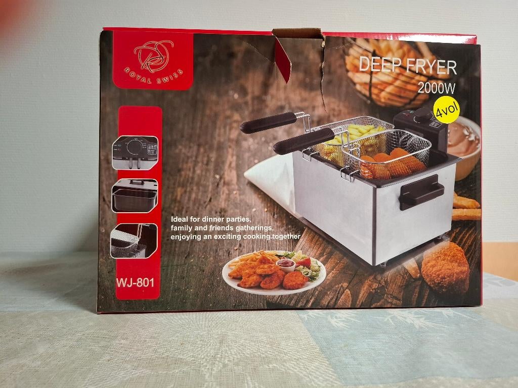 Royal Swiss deep fryer, 4 litres ou plus, Enlèvement ou Envoi, Neuf, Pan intérieur amovible