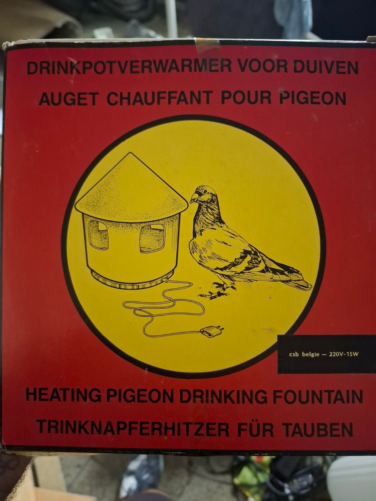 DRINKPOTVERWARMER VOOR DUIVEN