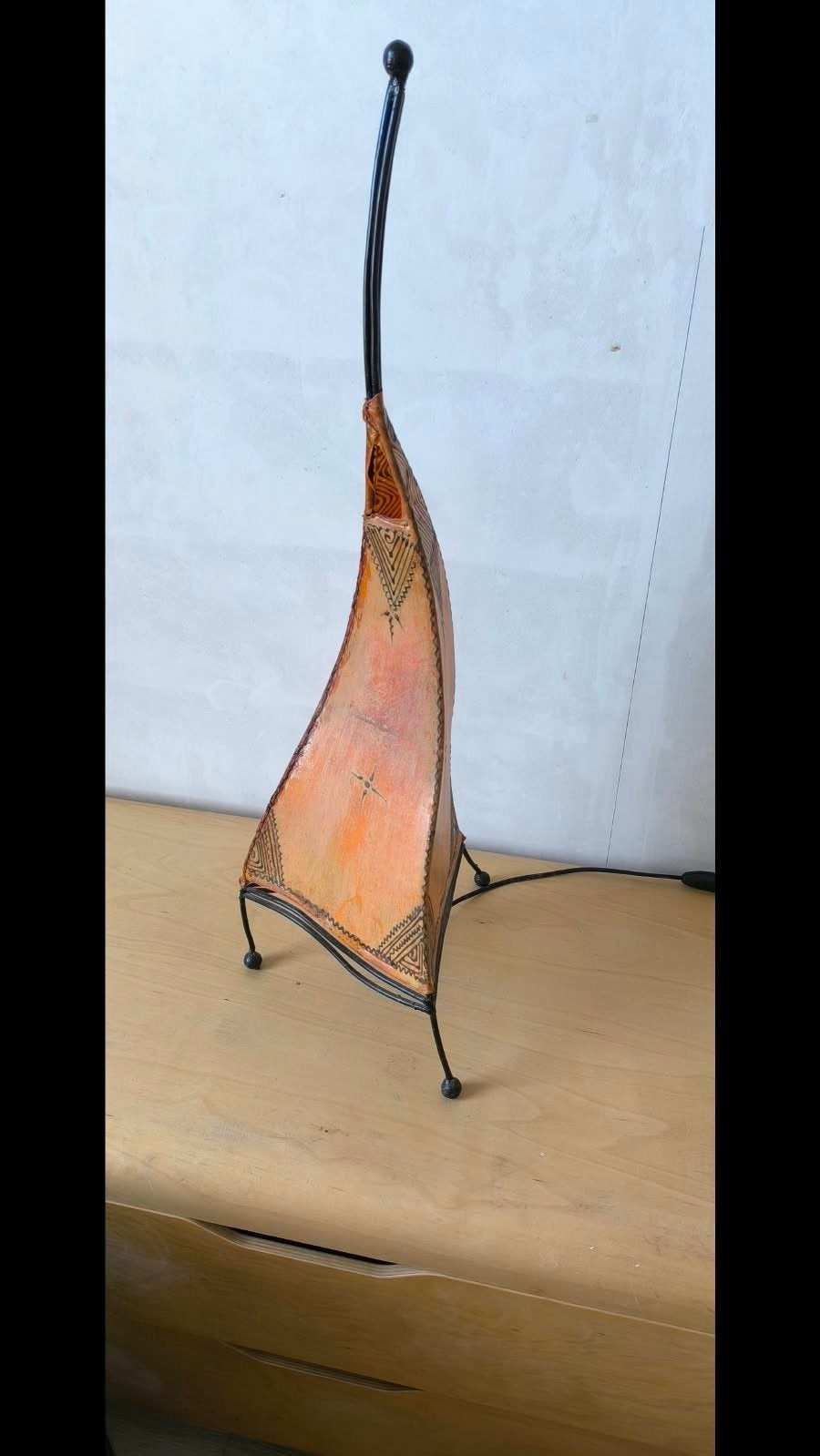 Sfeervolle oosterse tafellamp, Ophalen, Oranje, Overige stijlen, 80 cm