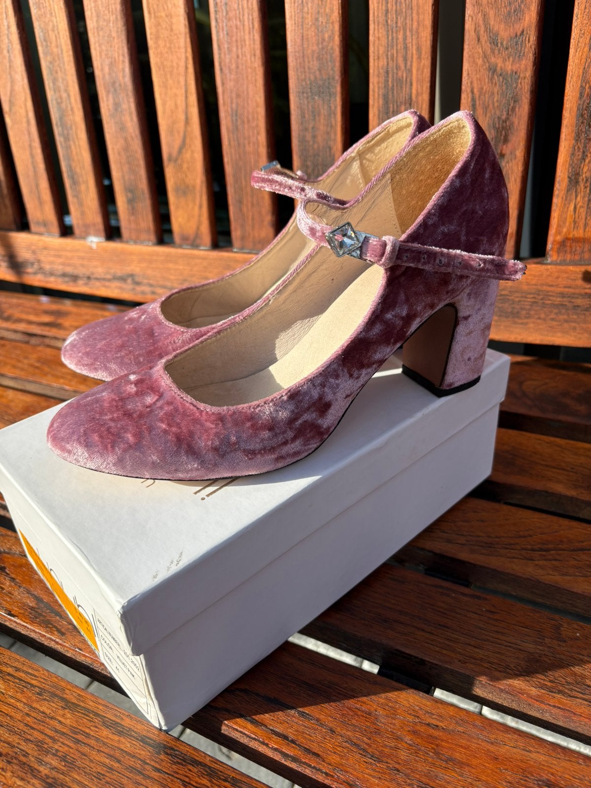 Chaussures en velours rose pour femme, m41, Enlèvement, Comme neuf, Rose
