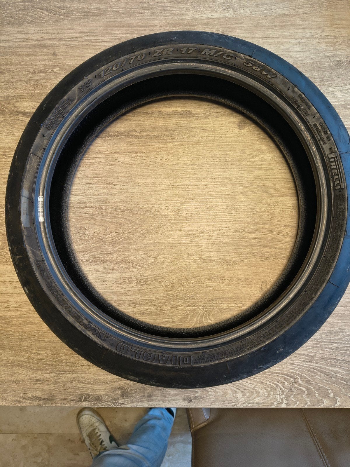 Pirelli diablo Supercross 120/70 zr17 m/c 58w SC1, Motoren, Ophalen, Gebruikt