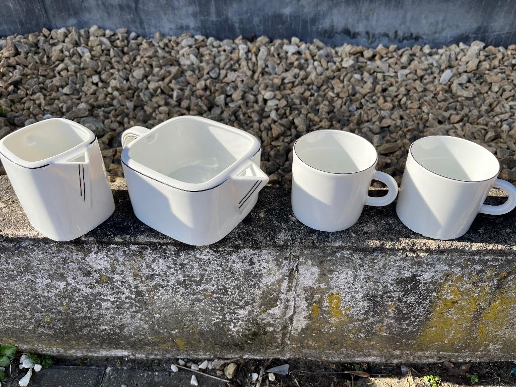 Service à café Scherzer Bavaria DesignMid-Century (4 pièces), Maison & Meubles, Comme neuf, Enlèvement, Autres types, Autres styles