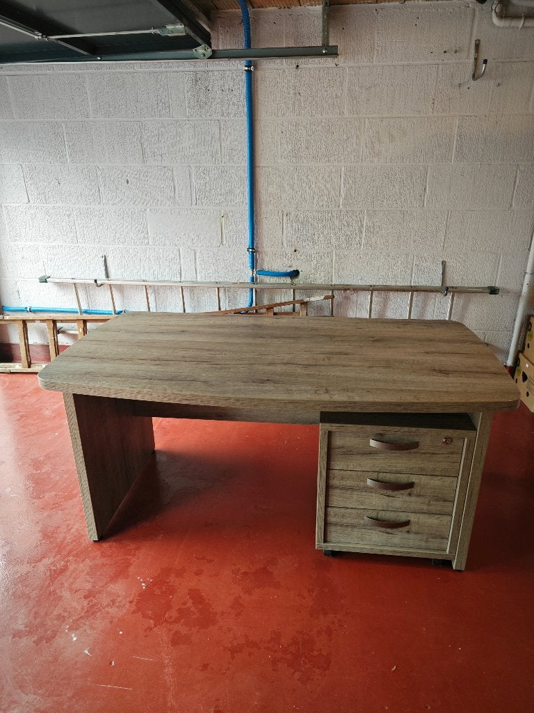 moet snel weg! Bureau met ladeblok op wieltjes, Huis en Inrichting, Bureaus, Zo goed als nieuw, Bureau-kast combinatie, Overige merken