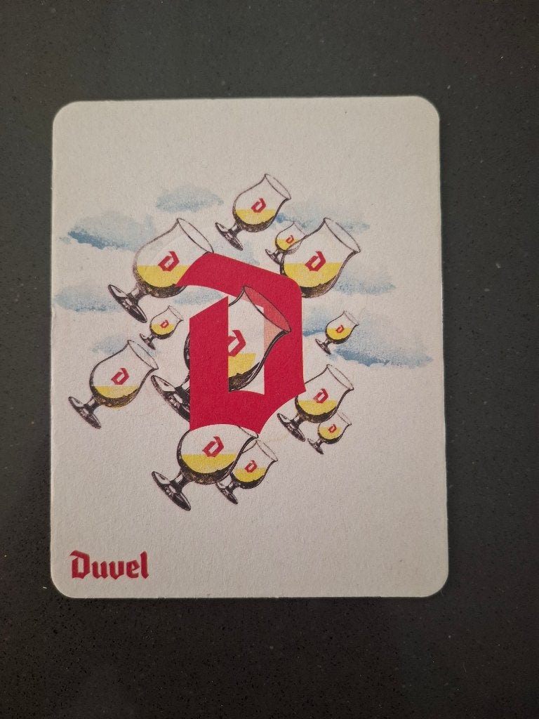 Bierviltje Duvel Iconisch glas, Ophalen of Verzenden, Nieuw, Viltje(s), Duvel