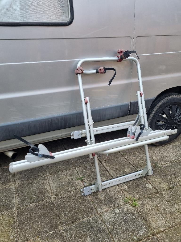 Fiamma fietsendrager voor Van-kamionette, Gebruikt, 2 fietsen, Elektrische fiets, Achterklepdrager
