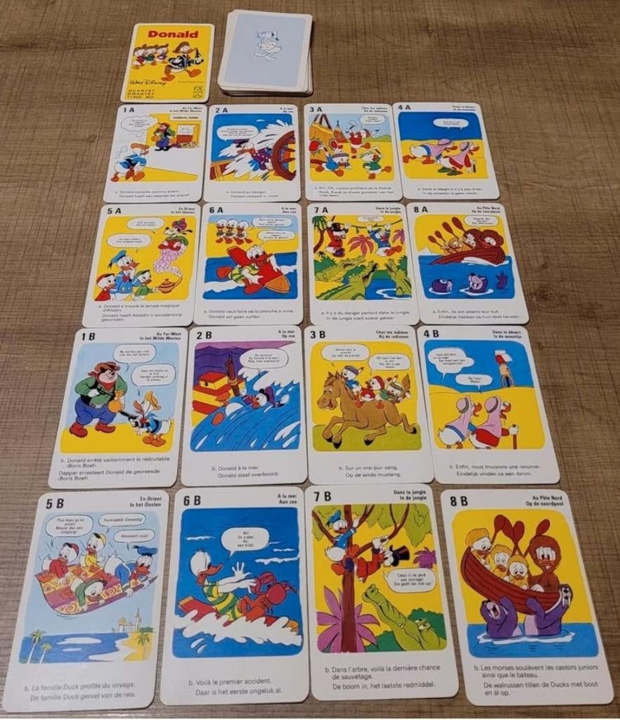 Oud Disney kwartet: Donald Duck - volledig, Verzamelen, Ophalen of Verzenden, Gebruikt, Kwartet(ten)