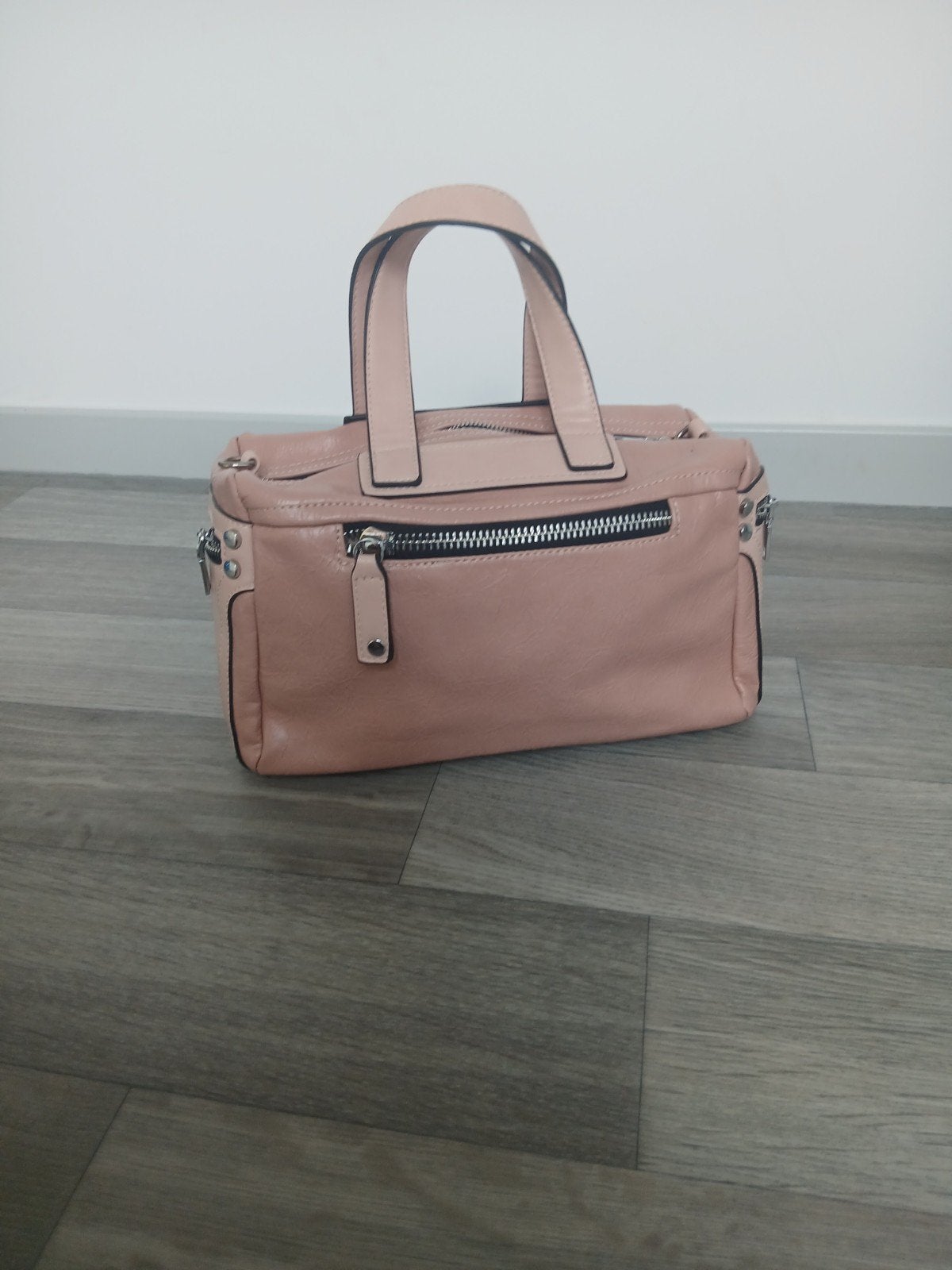 Sac à main rose poudré / nude, Computers en Software, Laptoptassen, Handvat, Schouderband, Roze, Ophalen of Verzenden