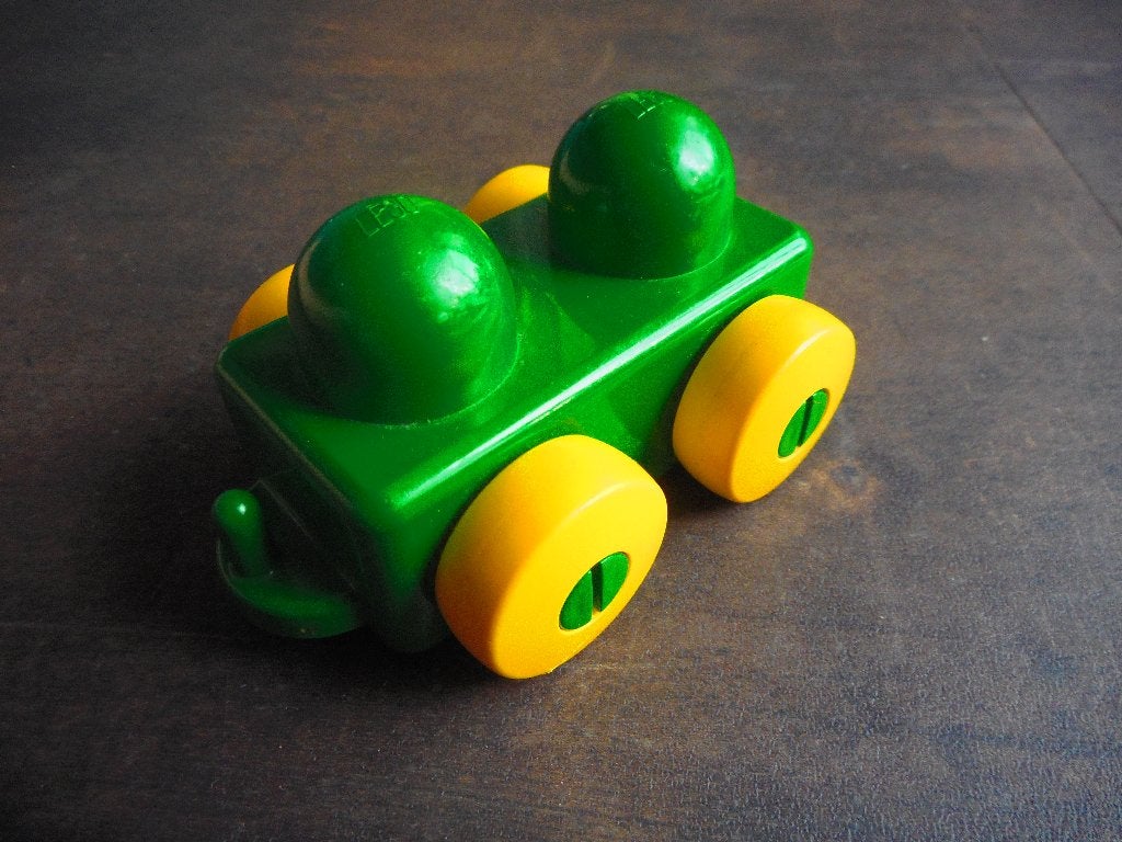 Lego Primo Vehicle Wagon with Tow Hitches (zie foto's), Kinderen en Baby's, Speelgoed | Duplo en Lego, Ophalen of Verzenden, Gebruikt