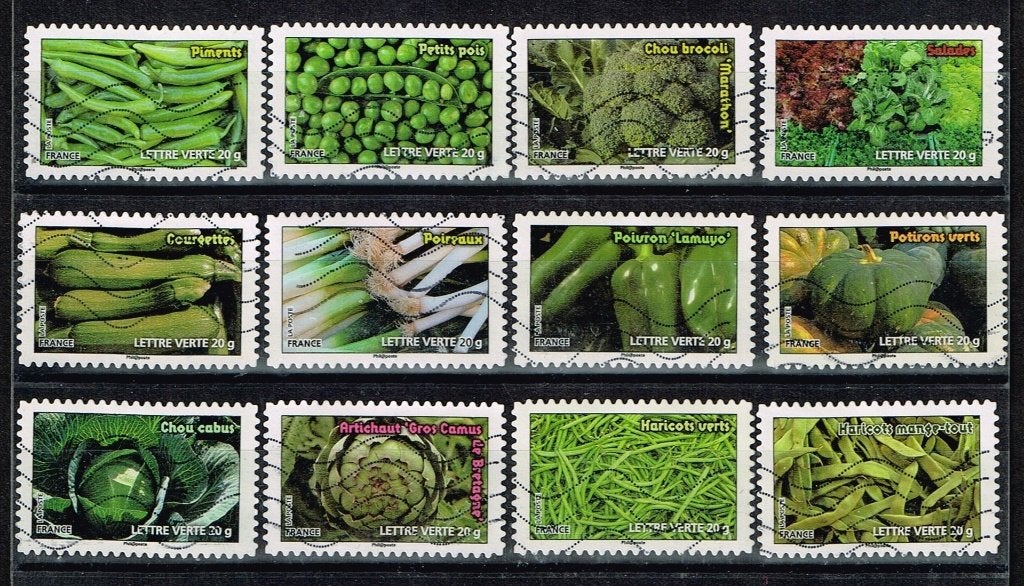 Postzegels uit Frankrijk - K 5958 - groenten, Postzegels en Munten, Verzenden, Gestempeld