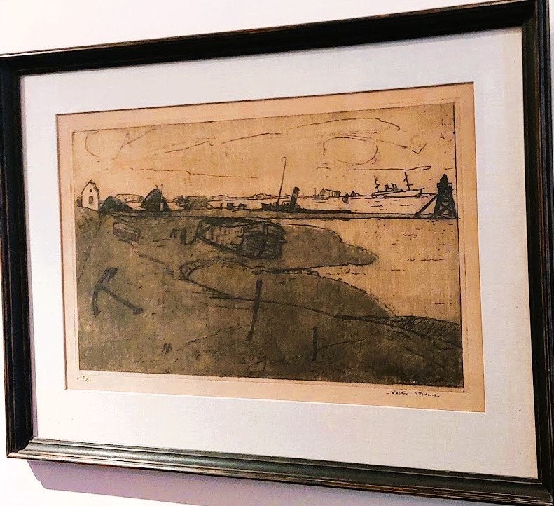 Walter Stevens - ets - "Doel" Nr/getekend/kader, Numéroté, Eau-forte, Enlèvement ou Envoi, 1950 - 1999