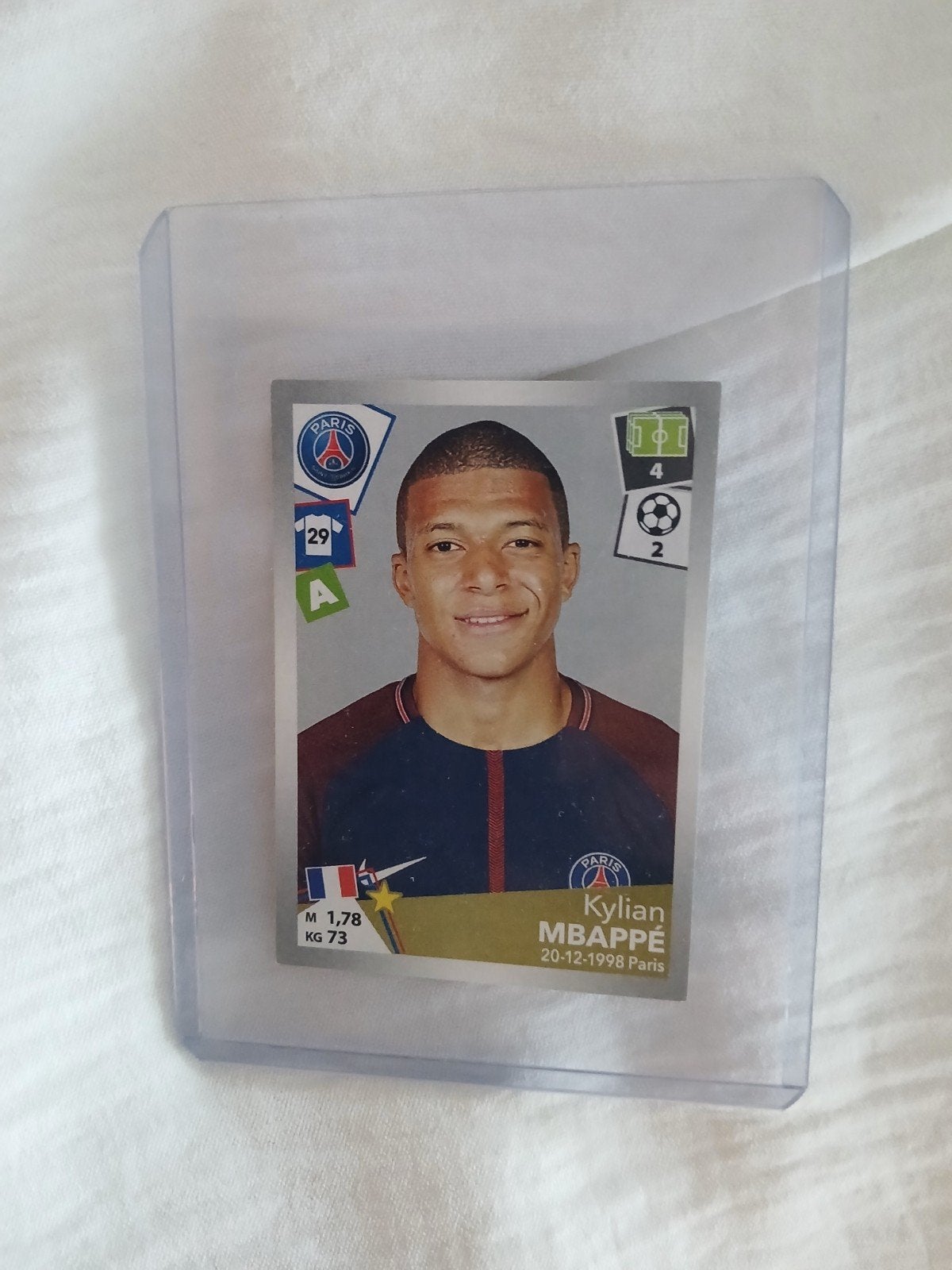 Panini Mbappé voetbal 2017, Ophalen of Verzenden, Nieuw