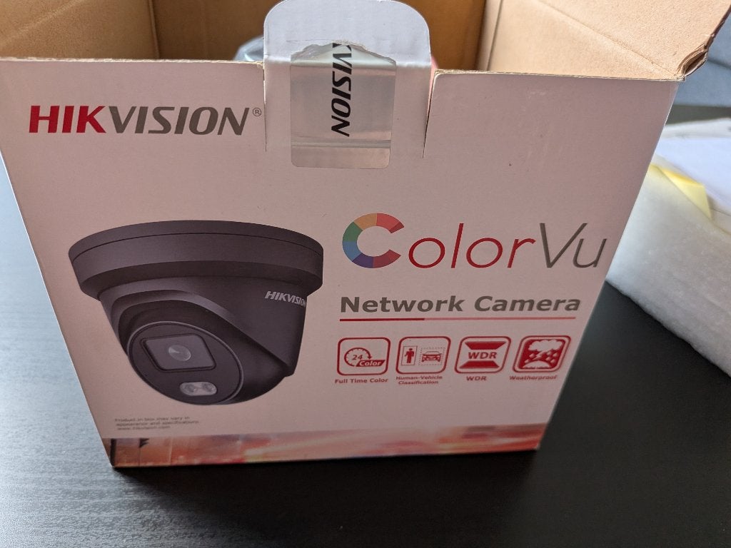 Hikvision ColorVu DS-2CD2347G2-LU — 4 MP, 2,8 mm, Audio, Tv en Foto, Videobewaking, Ophalen, Gebruikt, Buitencamera